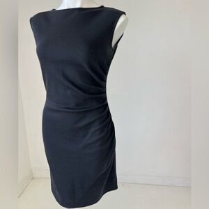 St. John Classic Black Midi Dress
